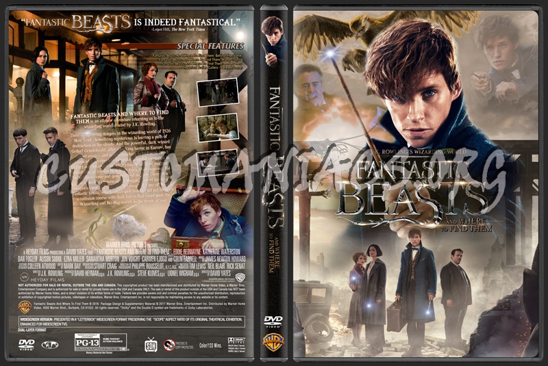 Fantastic Beasts And Where To Find Them dvd cover