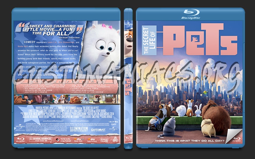 The Secret Life of Pets blu-ray cover