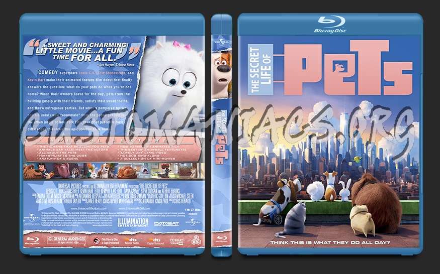 The Secret Life of Pets blu-ray cover