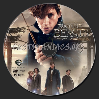 Fantastic Beasts And Where To Find Them dvd label