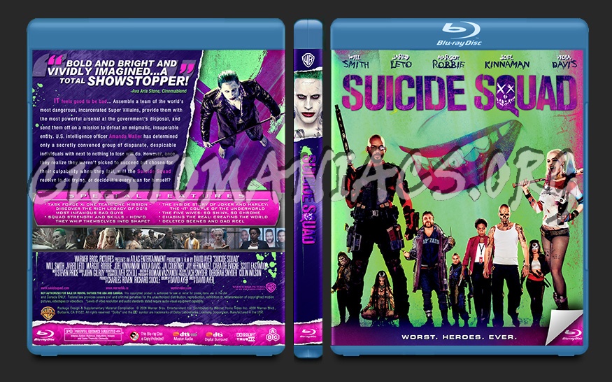 Suicide Squad blu-ray cover