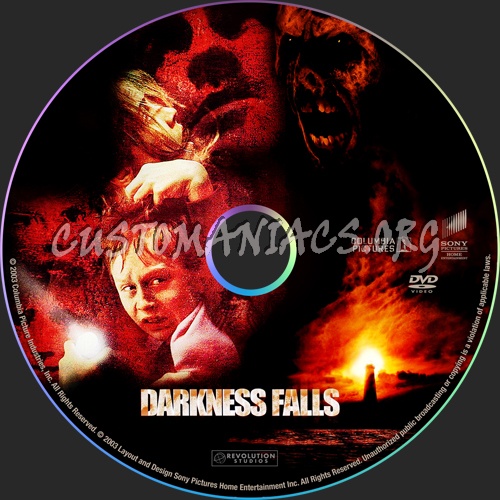 Darkness Falls dvd label