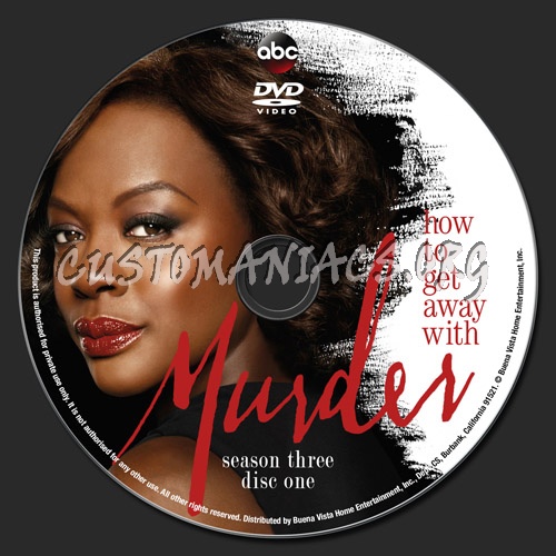 How to Get Away with Murder - Season 3 dvd label