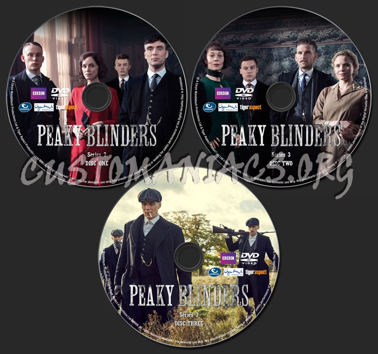 Peaky Blinders Series 3 dvd label