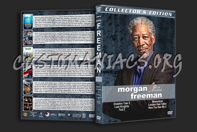 Morgan Freeman Film Collection - Set 14 (2014-2016) dvd cover