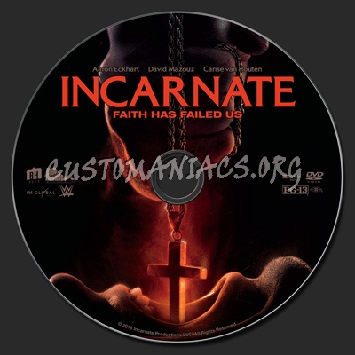 Incarnate (2016) dvd label