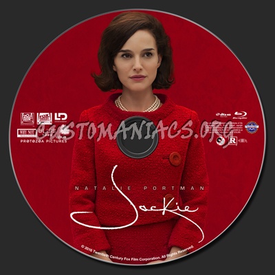 Jackie (2016) blu-ray label