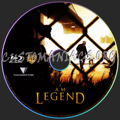 I Am Legend blu-ray label