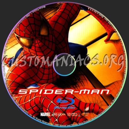 Spider-man blu-ray label