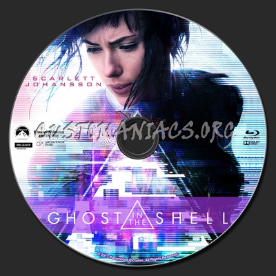Ghost In The Shell (2017) 2D & 3D blu-ray label