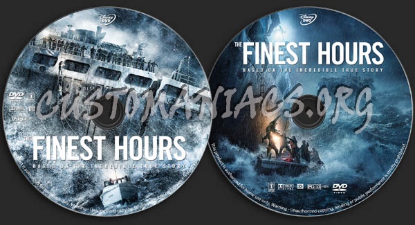 The Finest Hours dvd label