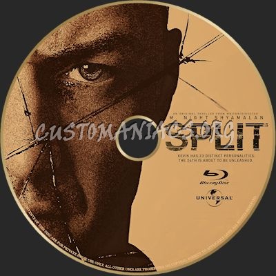 Split blu-ray label