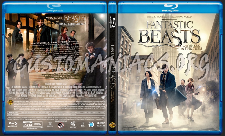 Fantastic Beasts And Where To Find Them dvd cover