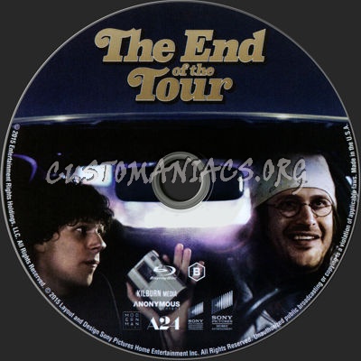 The End of the Tour blu-ray label