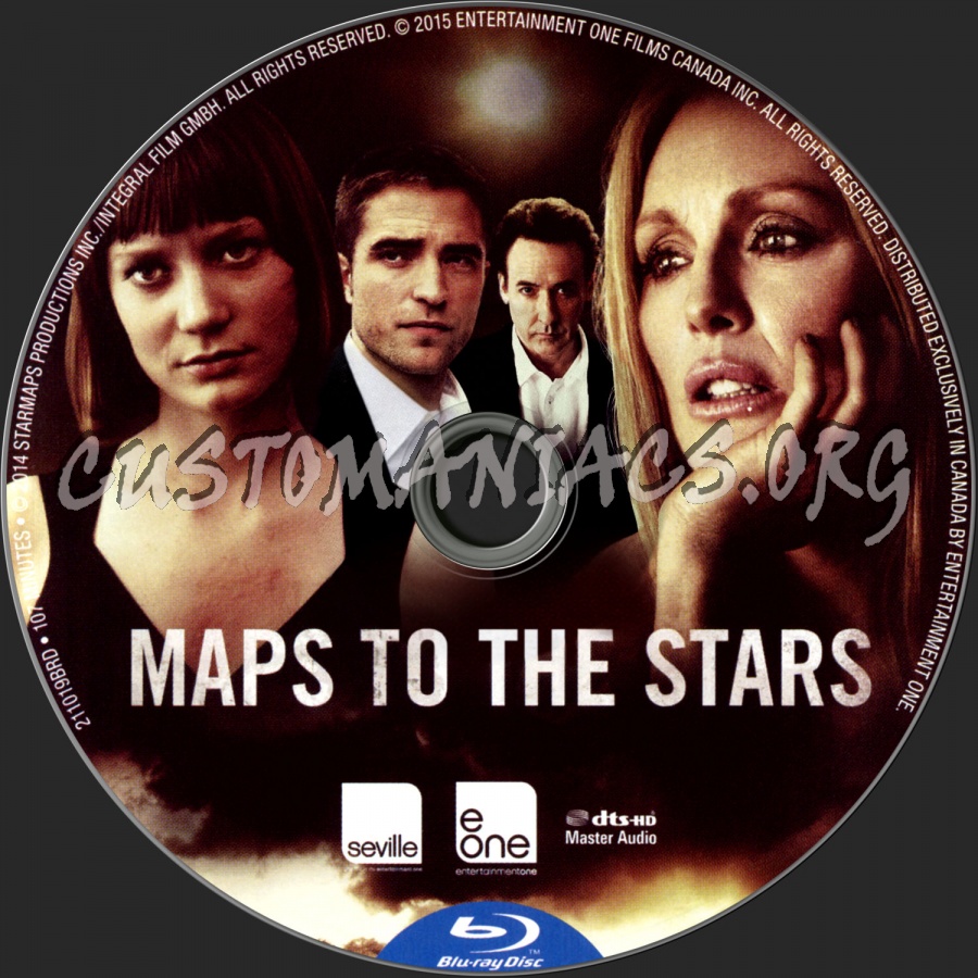 Maps to the Stars blu-ray label