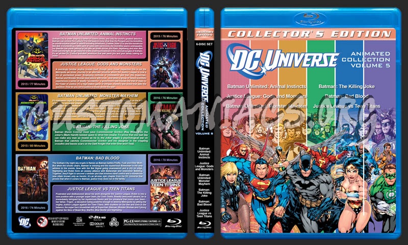 DC Animated Collection - Volume 5 blu-ray cover