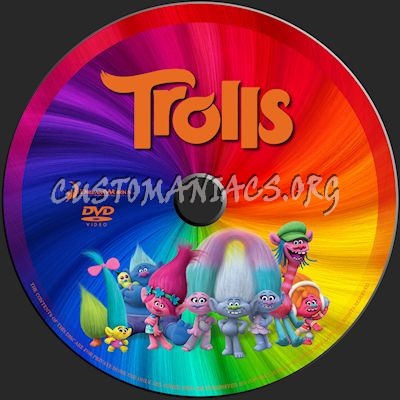 Trolls dvd label