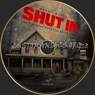 Shut In blu-ray label