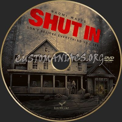 Shut In dvd label