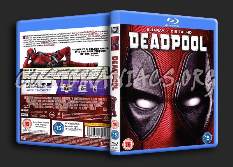 Deadpool blu-ray cover