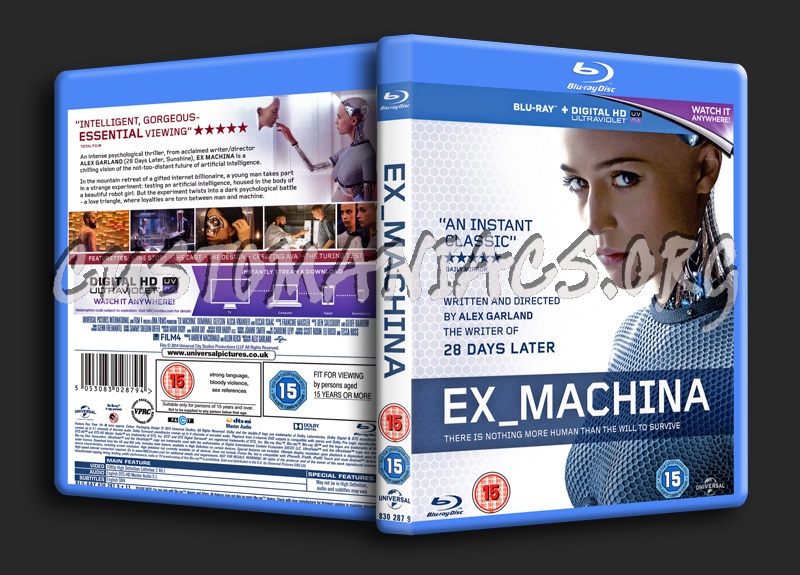 Ex Machina blu-ray cover