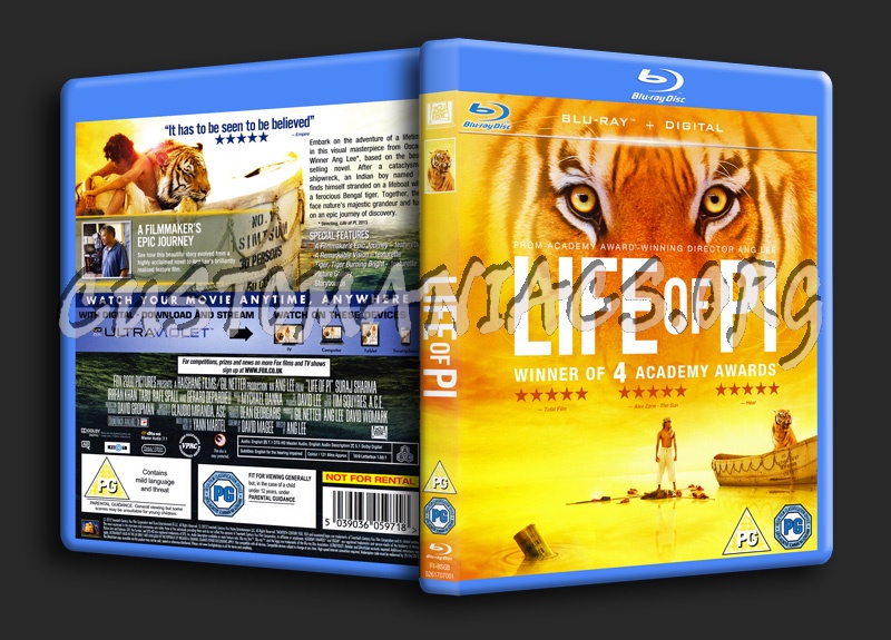 Life of Pi blu-ray cover