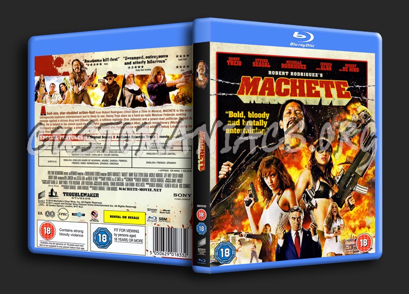 Machete blu-ray cover