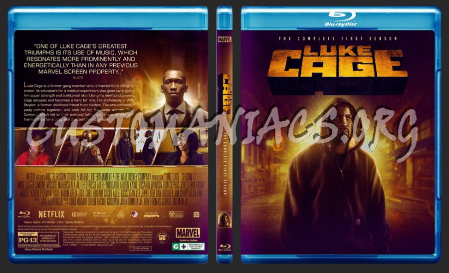 Luke Cage - Season 1 blu-ray cover