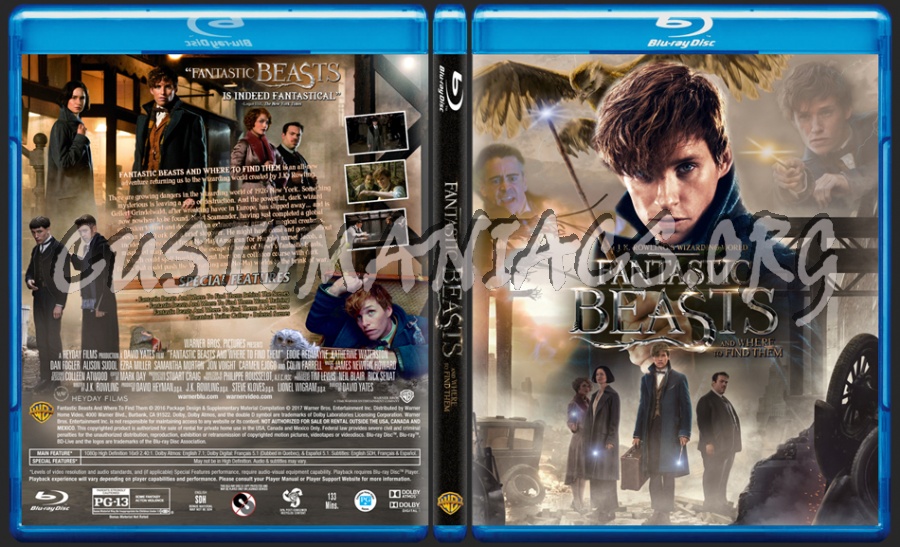 Fantastic Beasts And Where To Find Them dvd cover