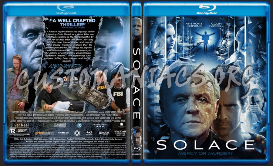 Solace (2015) dvd cover