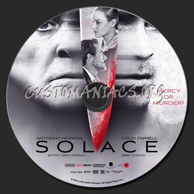 Solace (2015) dvd label
