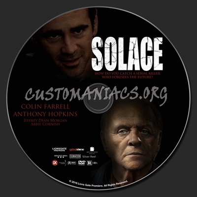 Solace (2015) dvd label