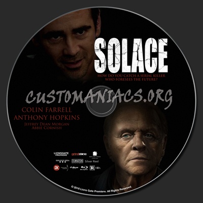 Solace (2015) blu-ray label