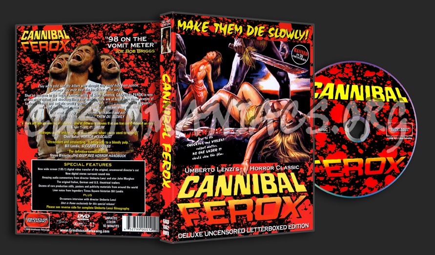 Cannibal Ferox dvd cover