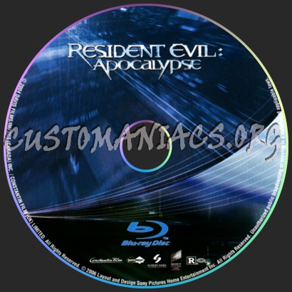 Resident Evil 2: Apocalypse blu-ray label