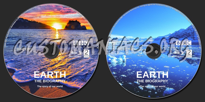 Earth the Biography blu-ray label