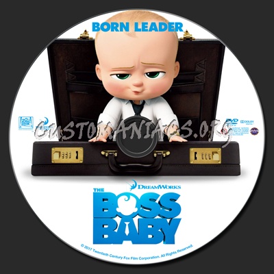 The Boss Baby dvd label