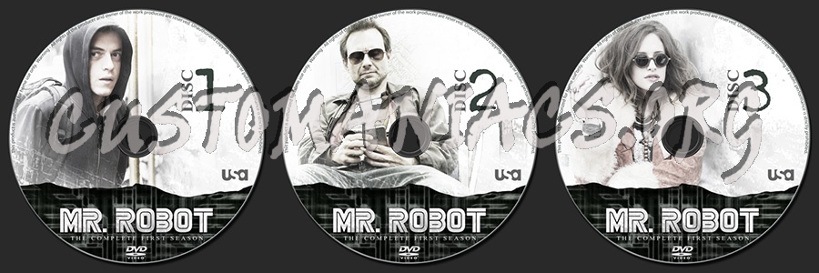 Mr. Robot Season 1 dvd label