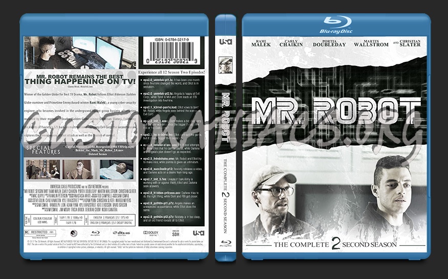 Mr. Robot Season 2 blu-ray cover