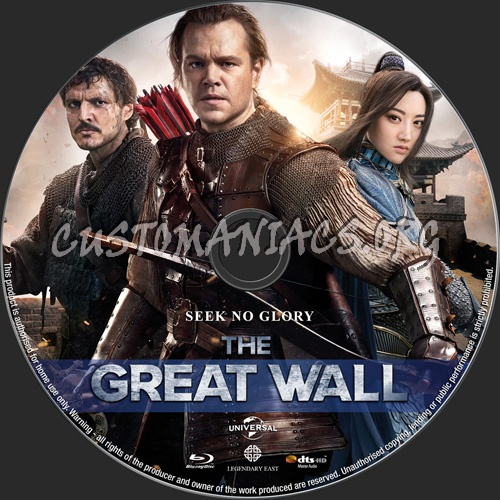 The Great Wall blu-ray label