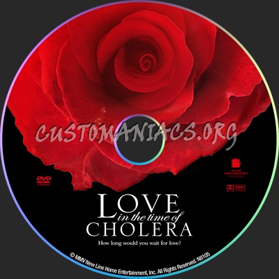 Love In The Time Of Cholera dvd label
