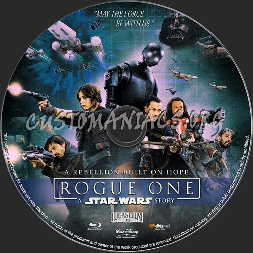 Rogue One A Star Wars Story blu-ray label