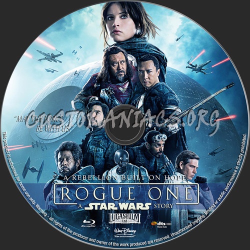 Rogue One A Star Wars Story blu-ray label