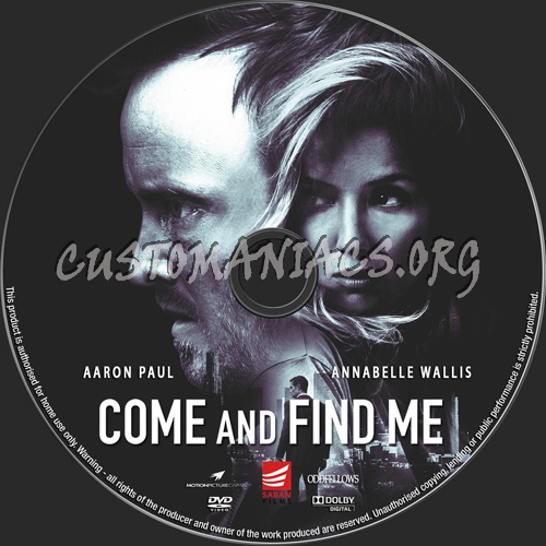 Come And Find Me dvd label