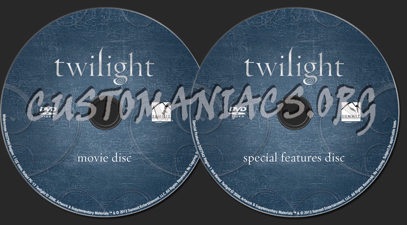 Twilight dvd label