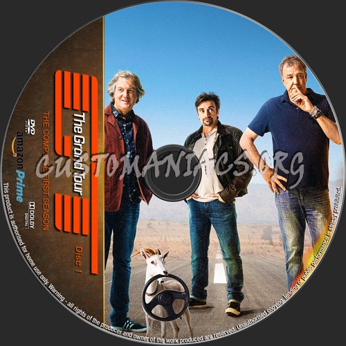 The Grand Tour Season 1 dvd label