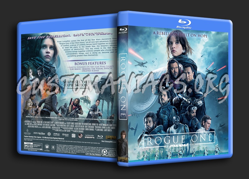 Rogue One: A Star Wars Story dvd cover