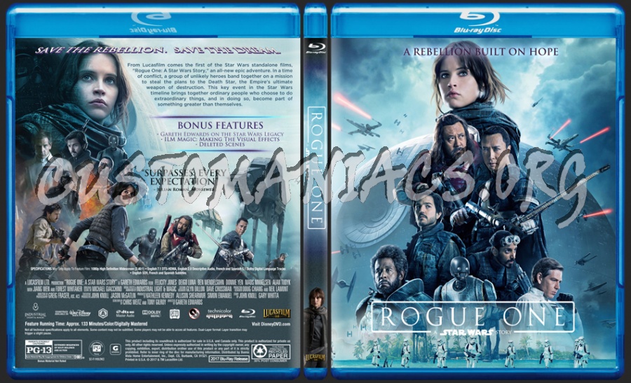 Rogue One: A Star Wars Story dvd cover