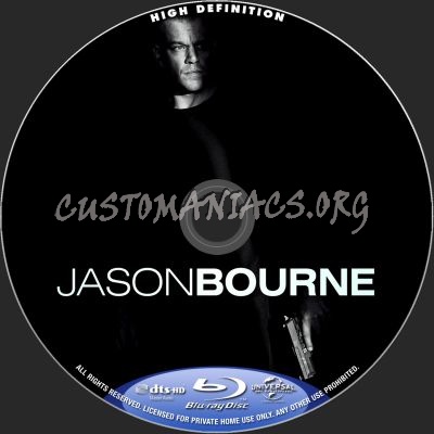 Jason Bourne blu-ray label