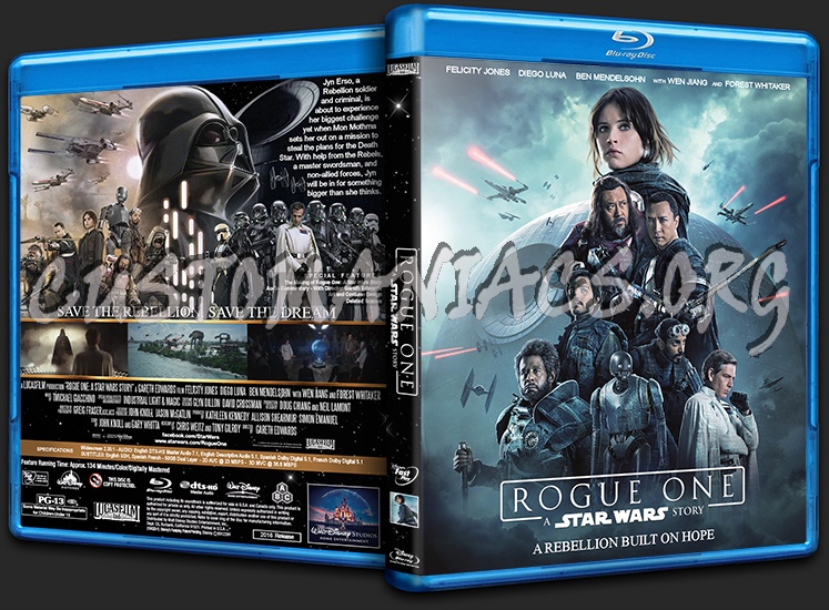 Rogue One: A Star Wars Story blu-ray cover